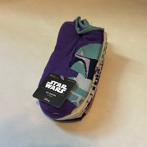 Star Wars Purple and Blue No-Show Socks